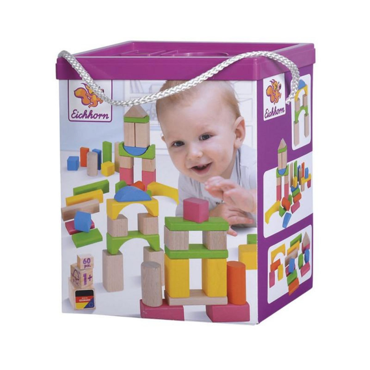 Eichhorn Eichhorn Wooden Blocks, 60 pcs.