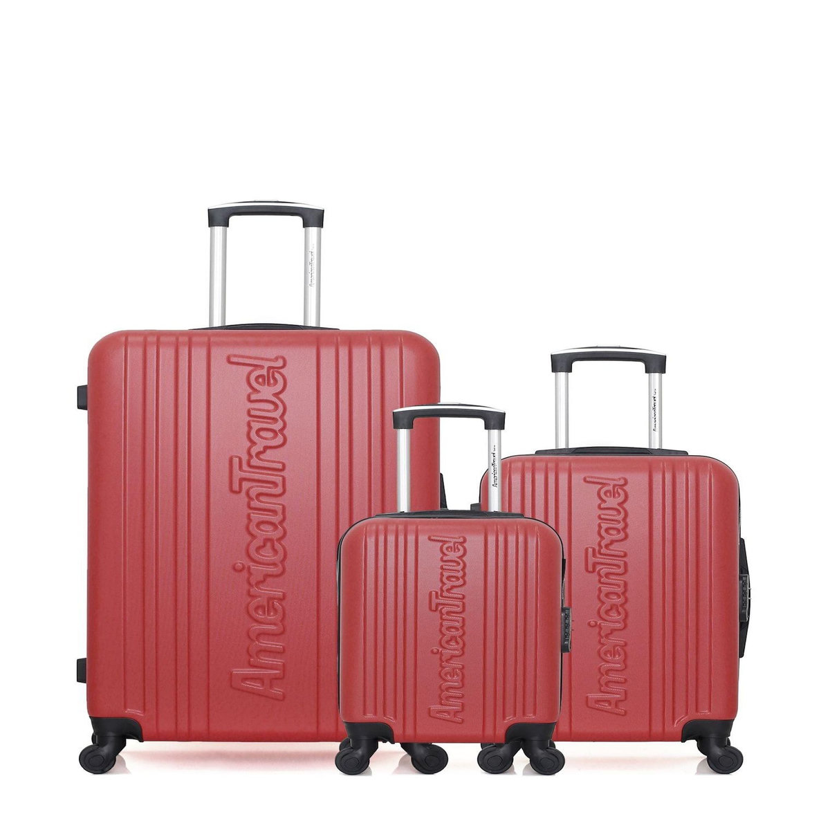 AMERICAN TRAVEL AMERICAN TRAVEL - LOT DE 3 - Valises grand format, cabine et cabine XXS SPRINGFIELD