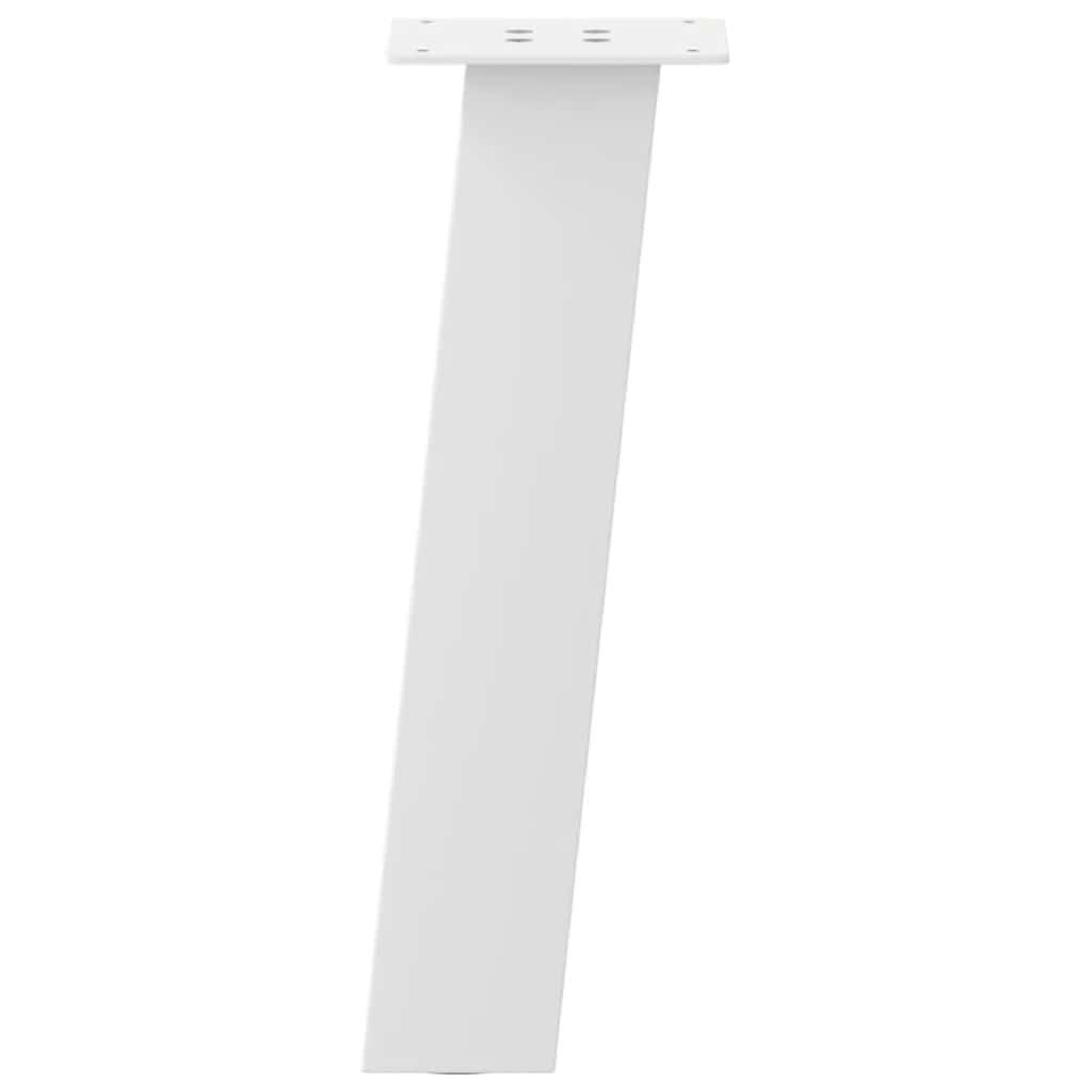 Voir la diapositive 5 : VIDAXL Pieds de table basse 4 pcs blanc 42 cm acier