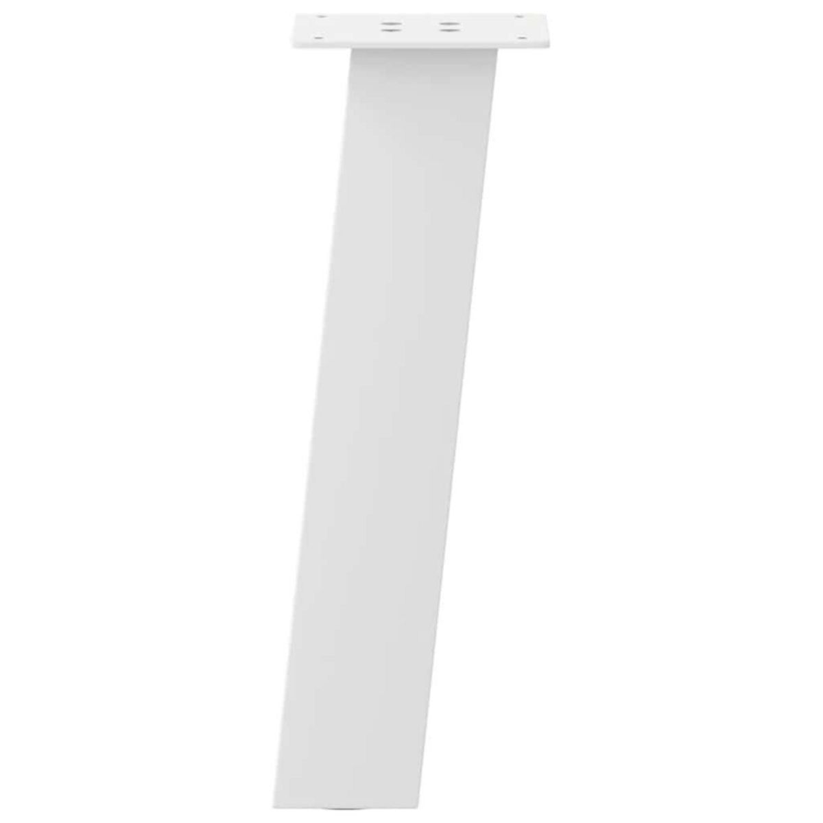 VIDAXL Pieds de table basse 4 pcs blanc 42 cm acier