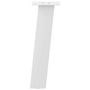 Voir la diapositive 5 : VIDAXL Pieds de table basse 4 pcs blanc 42 cm acier