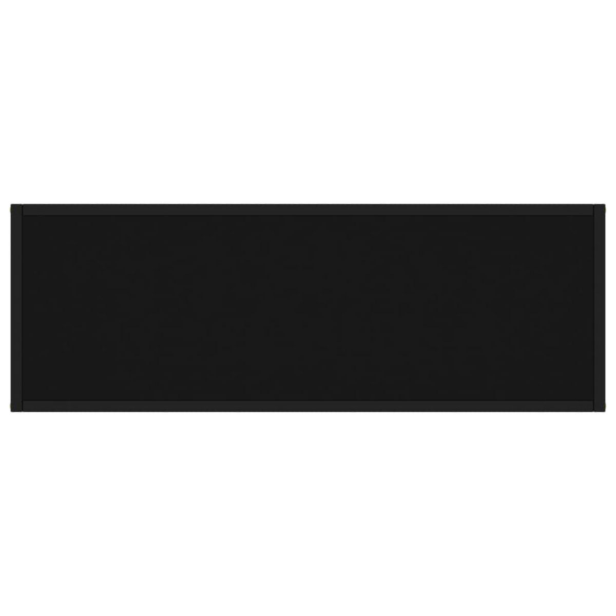 VIDAXL Table console Noir 100x35x75 cm Verre trempe