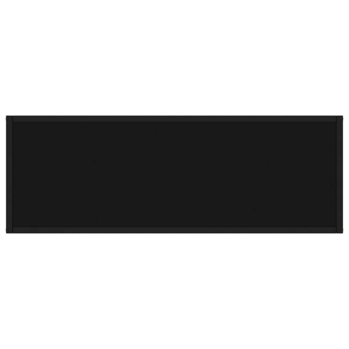 VIDAXL Table console Noir 100x35x75 cm Verre trempe