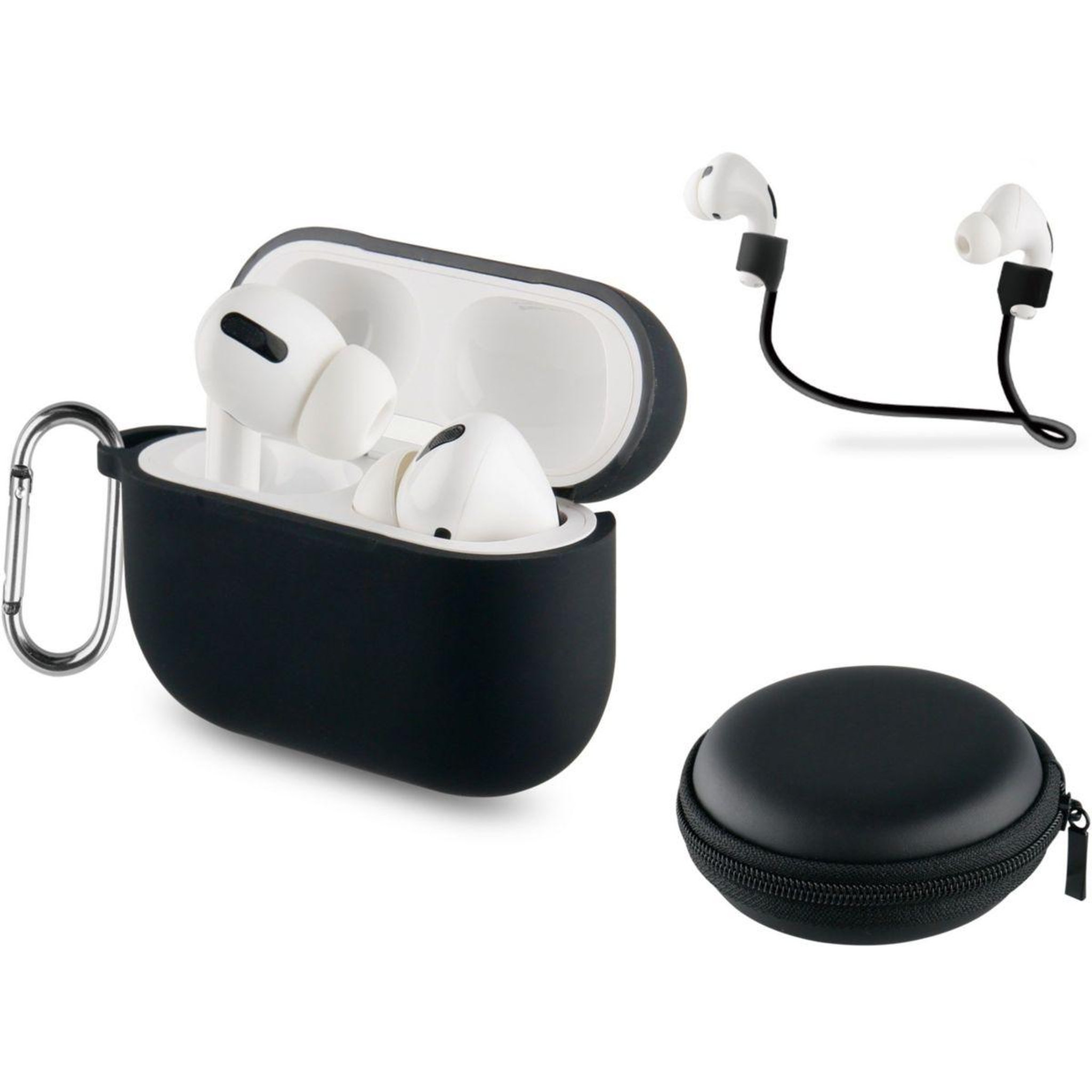 Voir la diapositive 1 : ESSENTIEL B Etui Airpods Pro noir