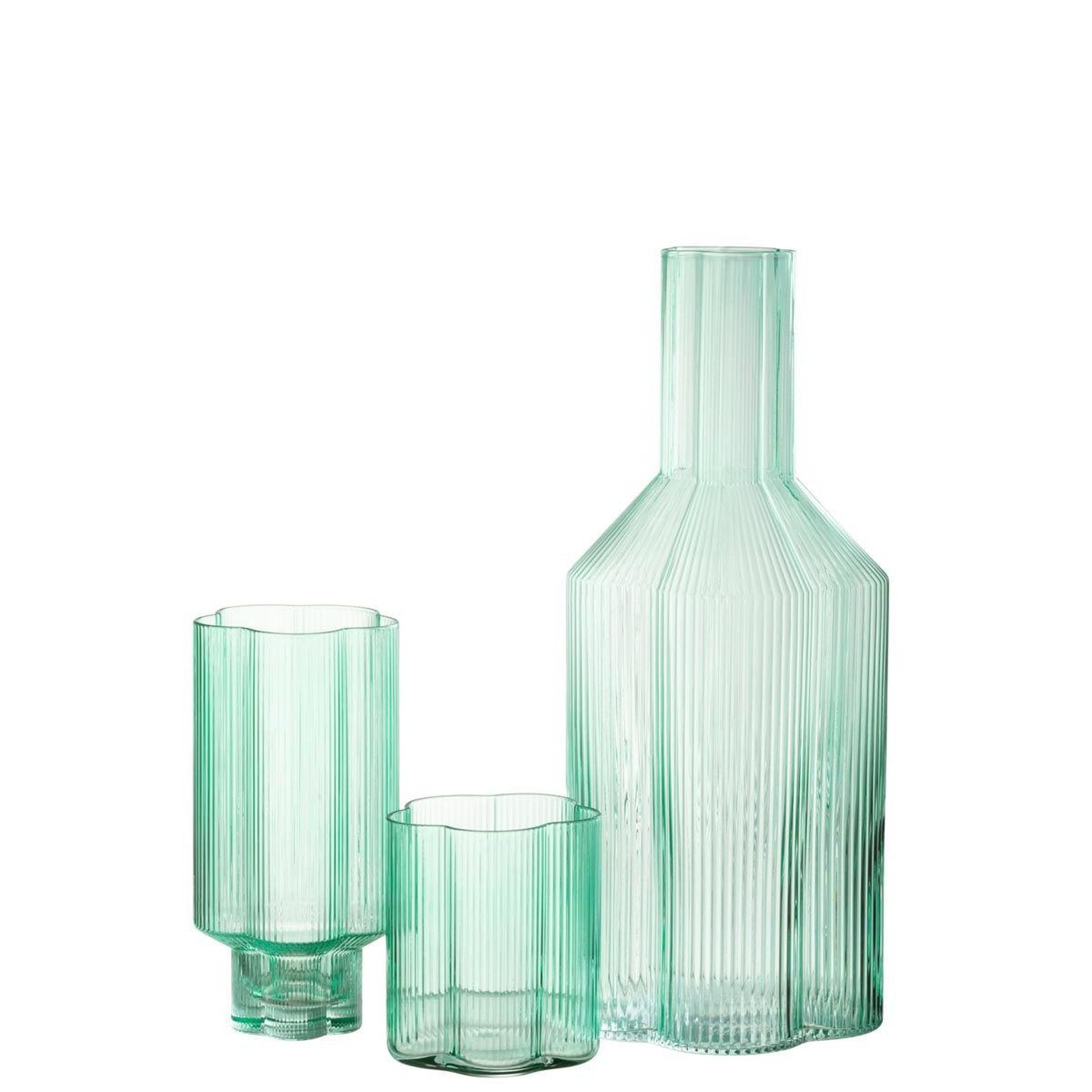 Voir la diapositive 3 : J-LINE Carafe design  fiore  1,35l azur