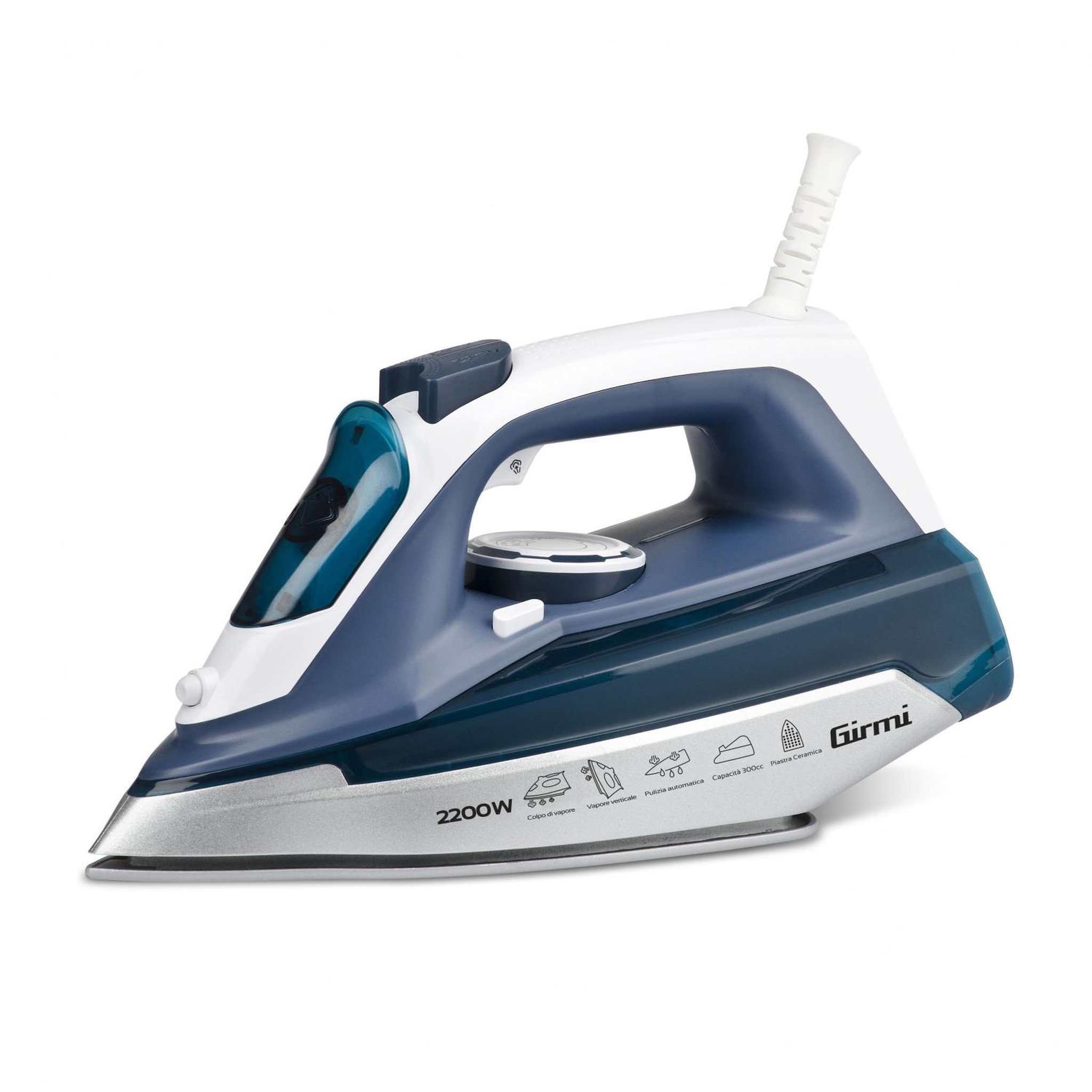 Voir la diapositive 2 : GIRMI Fer à repasser Girmi ST6100 Bleu puissance 2200W