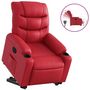 Voir la diapositive 2 : VIDAXL Fauteuil inclinable electrique rouge similicuir
