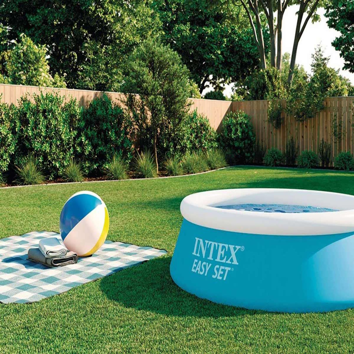 INTEX Kit piscine gonflable Easy Set Intex 1.83 x 0.51 m – Installation rapide