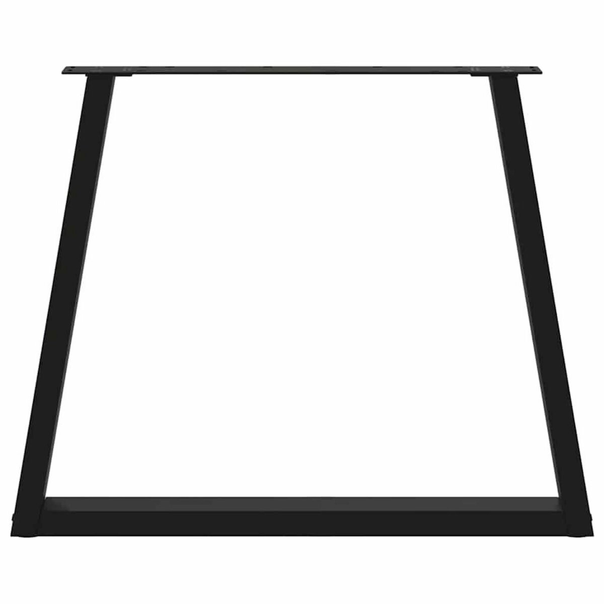 VIDAXL Pieds de table a manger forme de V 3 pcs noir 80x(72-73,3) cm