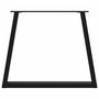 Voir la diapositive 5 : VIDAXL Pieds de table a manger forme de V 3 pcs noir 80x(72-73,3) cm
