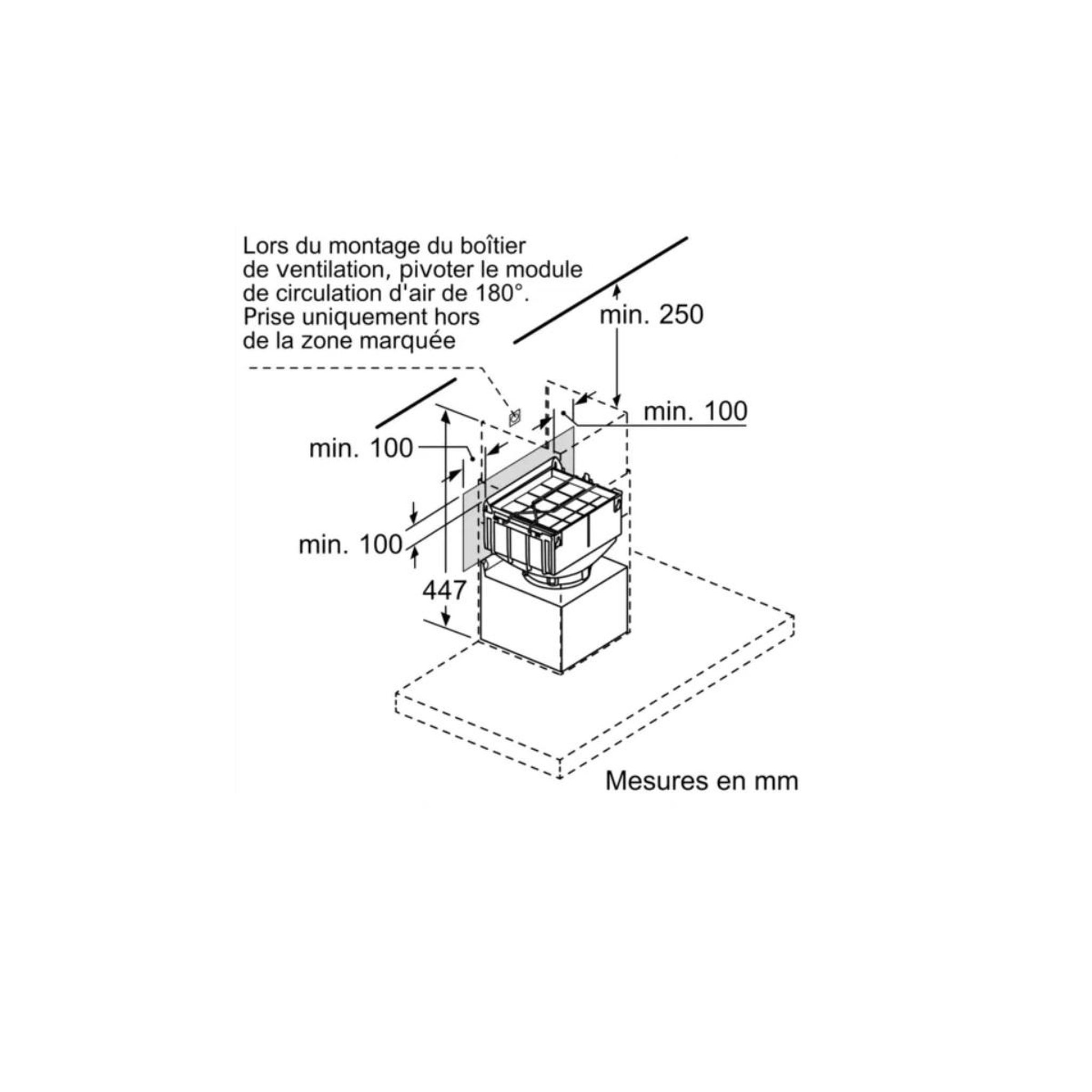 Voir la diapositive 3 : Siemens Kit de recyclage pour hotte - lz10fxj05