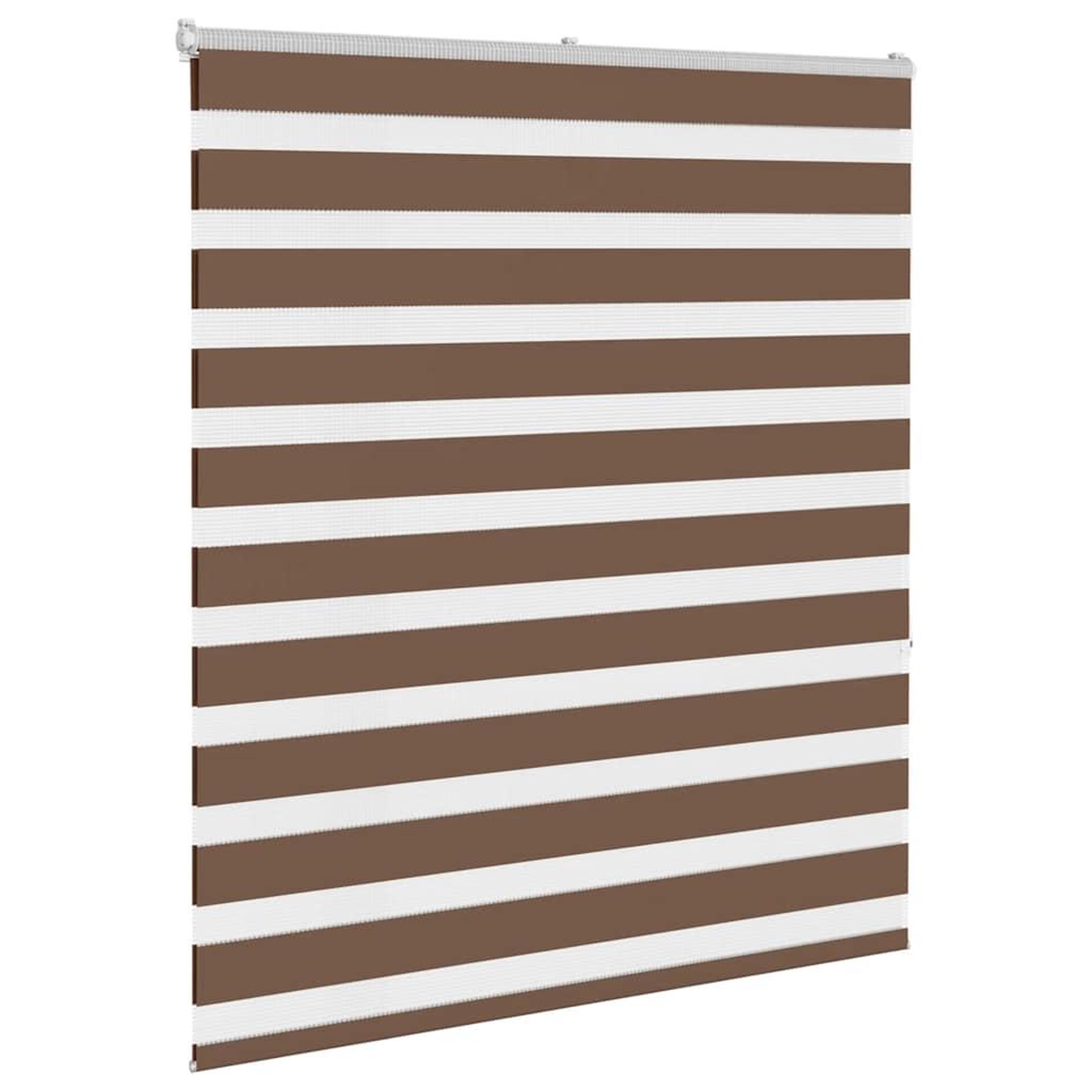 Voir la diapositive 3 : VIDAXL Store zebre marron 120x150cm largeur du tissu 115,9cm polyester