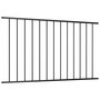 Voir la diapositive 2 : VIDAXL Panneau de cloture Acier enduit de poudre 1,7x1,25 m Noir