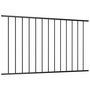 Voir la diapositive 2 : VIDAXL Panneau de cloture Acier enduit de poudre 1,7x1,25 m Noir