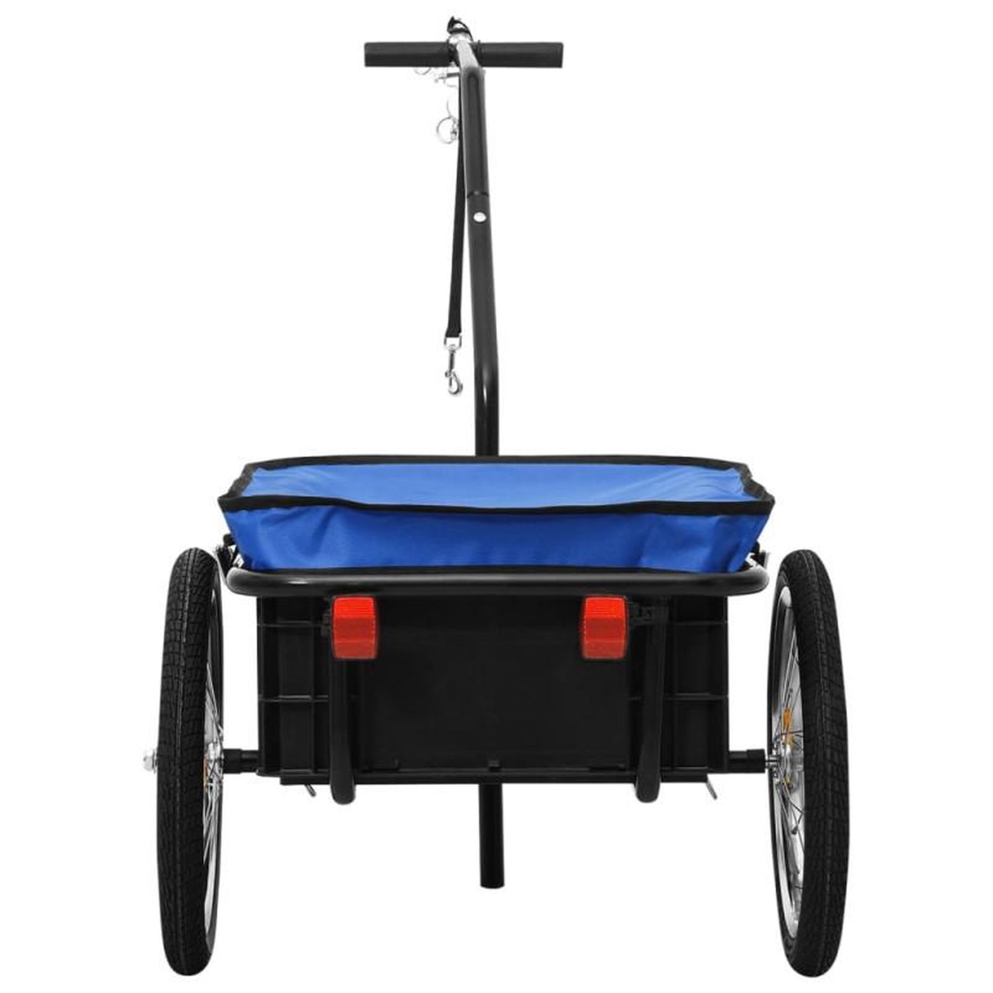 Voir la diapositive 4 : VIDAXL Remorque de vélo chariot à main 155x60x83 cm acier bleu