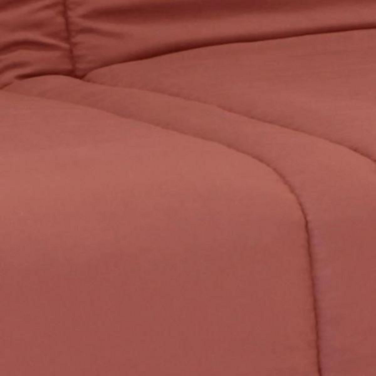 MARKET24 Banquette clic clac 3 places - Terracotta - 100% coton - L 193 x P 92 cm - LENA