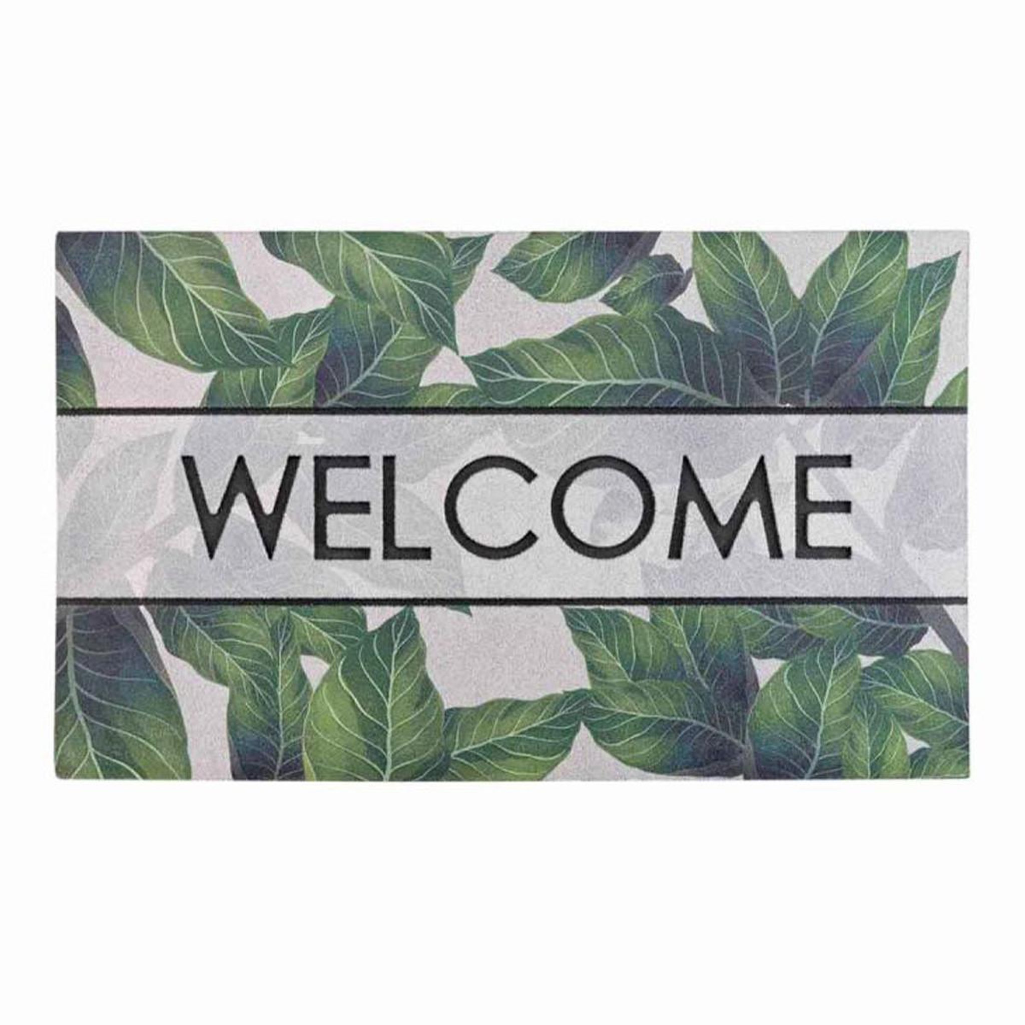 Douceur d'Intérieur Tapis d'Entrée Déco  Janeiro  45x75cm Vert