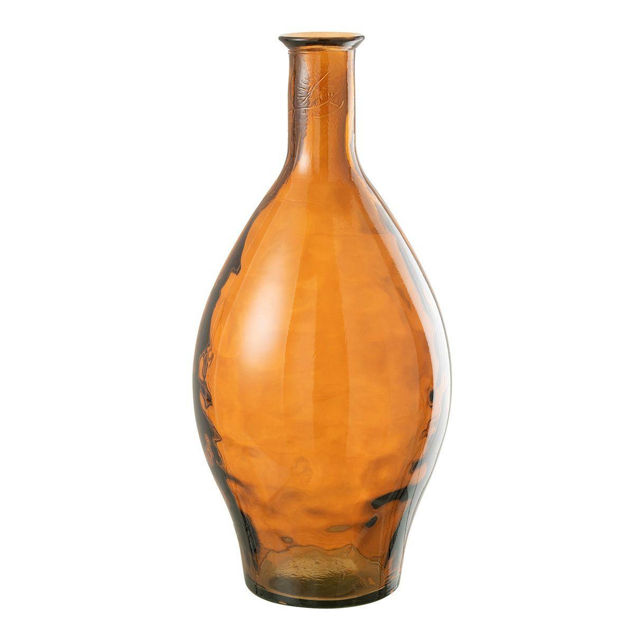 J-LINE Vase design en verre  cherry  60cm marron