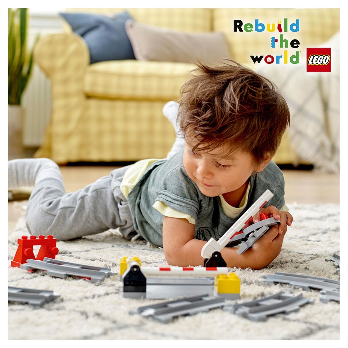 LEGO LEGO DUPLO Ma Ville 10882 Les Rails du Train, Jeu de Construction pour Enfant