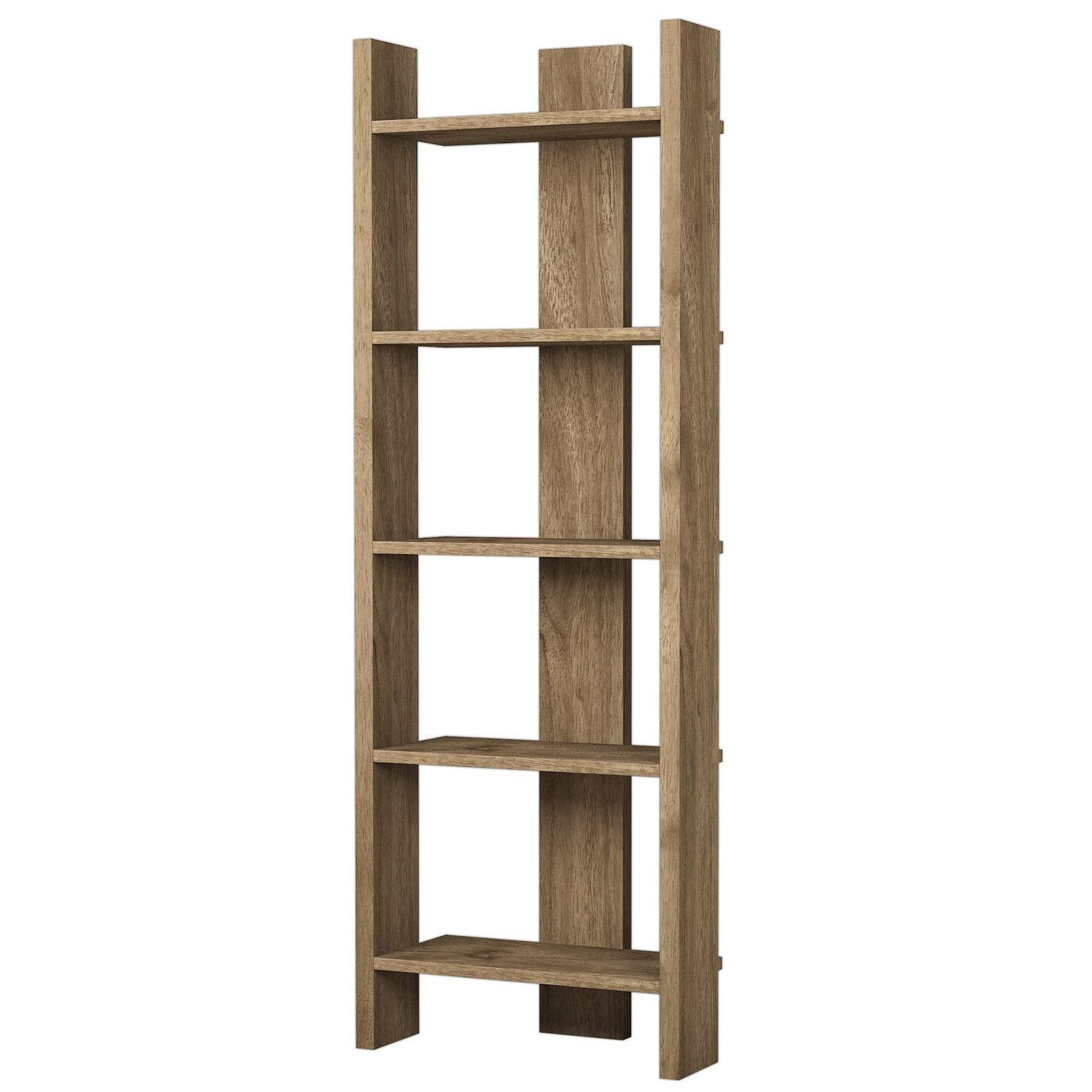 Voir la diapositive 4 : Habitat et Jardin Bibliothèque en bois  virba  - 52 x 22 x 149 cm - noyer