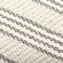 VIDAXL Couverture coton a rayures 160x210 cm Gris et Blanc