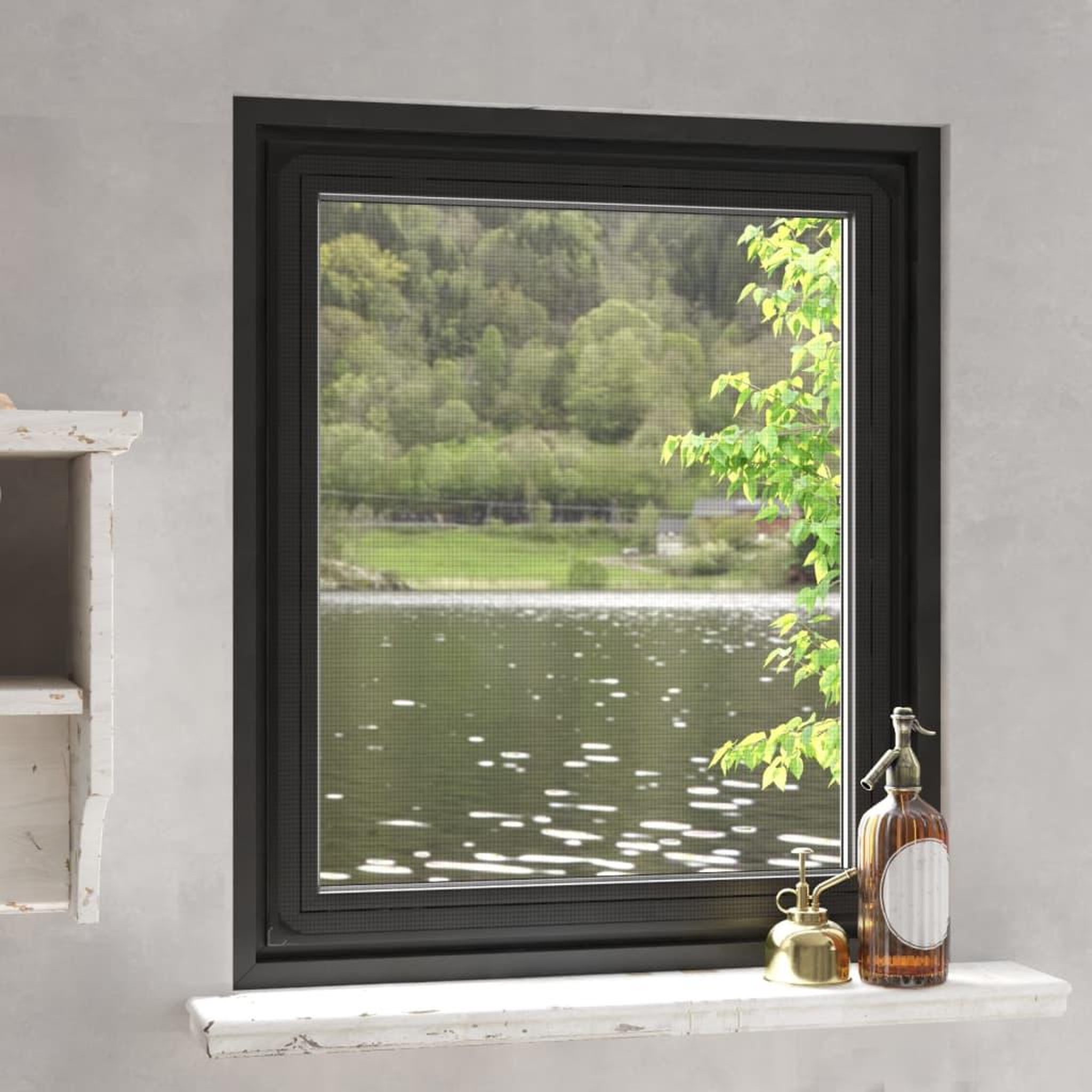 Voir la diapositive 1 : VIDAXL Moustiquaire magnetique pour fenetres anthracite 100x120 cm