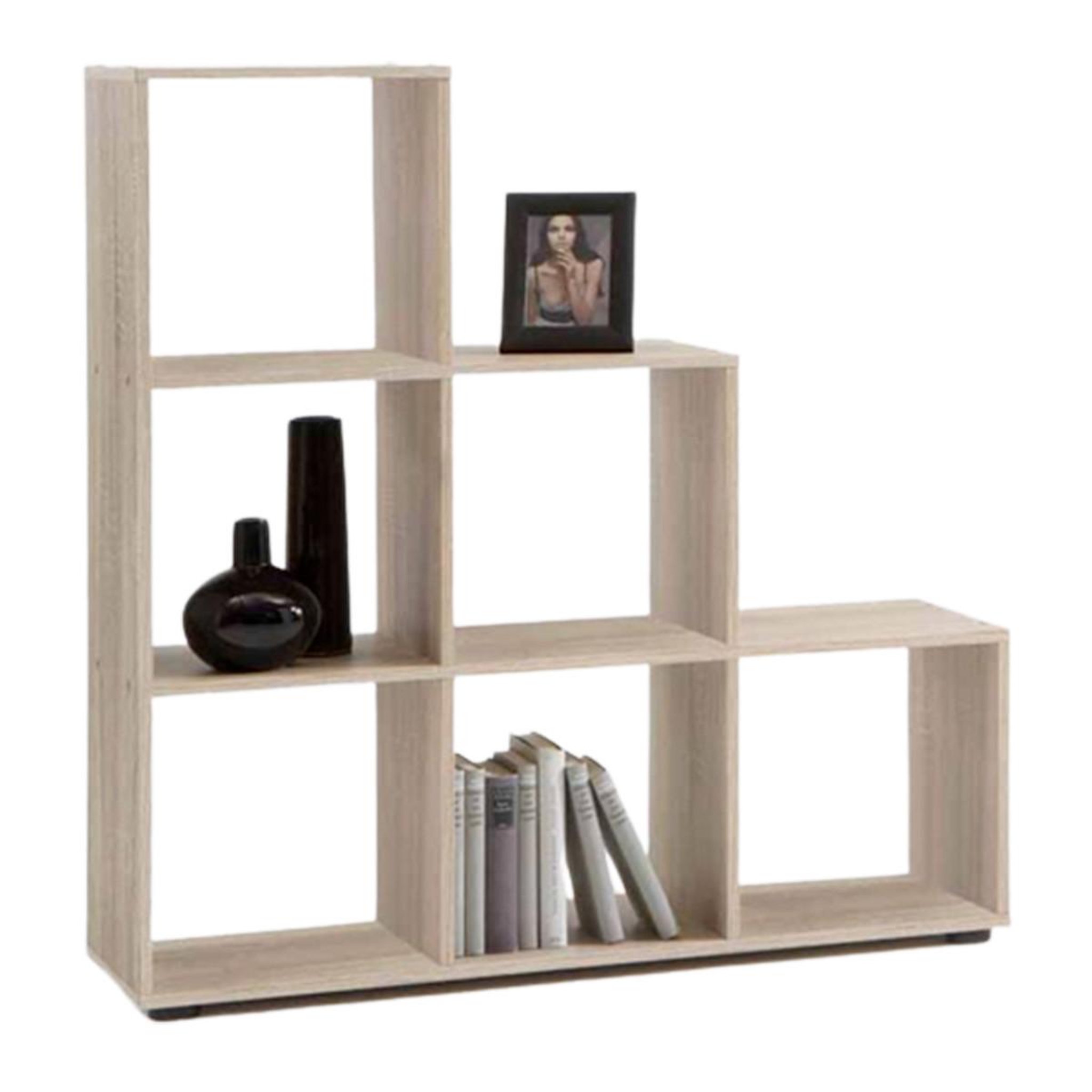 Paris Prix Étagère 6 Cases Design  Gaman  108cm Chêne