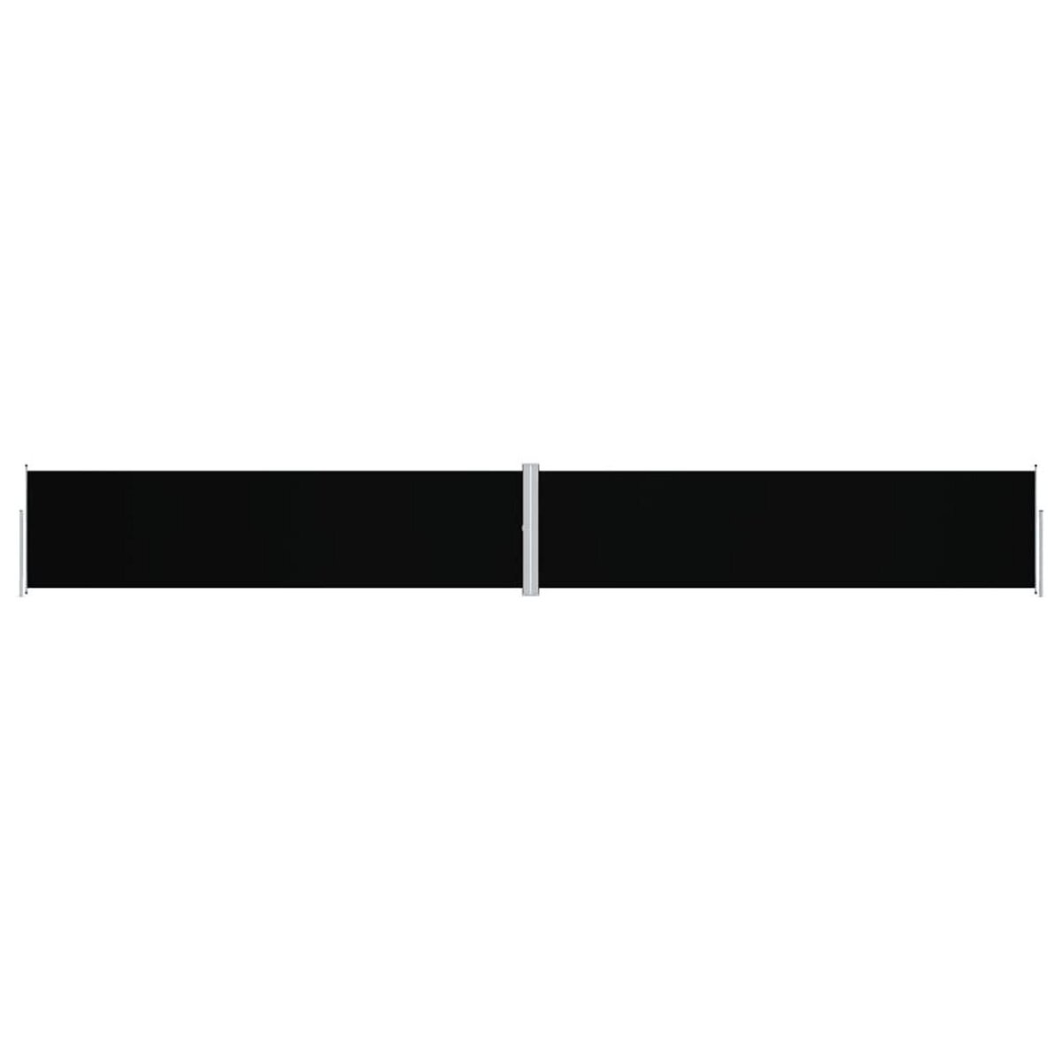 VIDAXL Auvent lateral retractable Noir 160x1200 cm