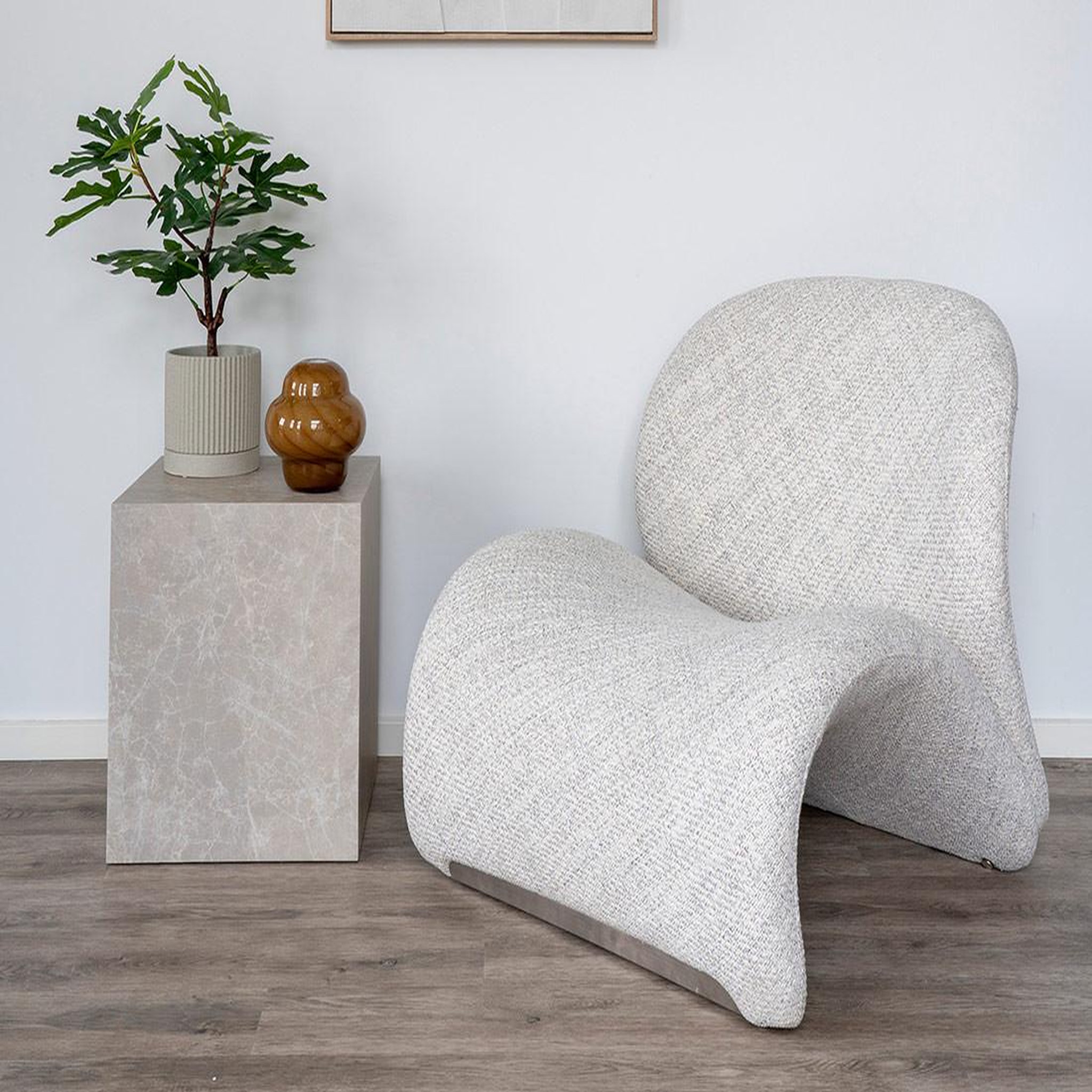 LISA DESIGN Mattia - fauteuil - en tissu. Coloris disponibles : Beige