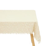 ATMOSPHERA Nappe Plissée  Ysel  150x250cm Blanc Chaud