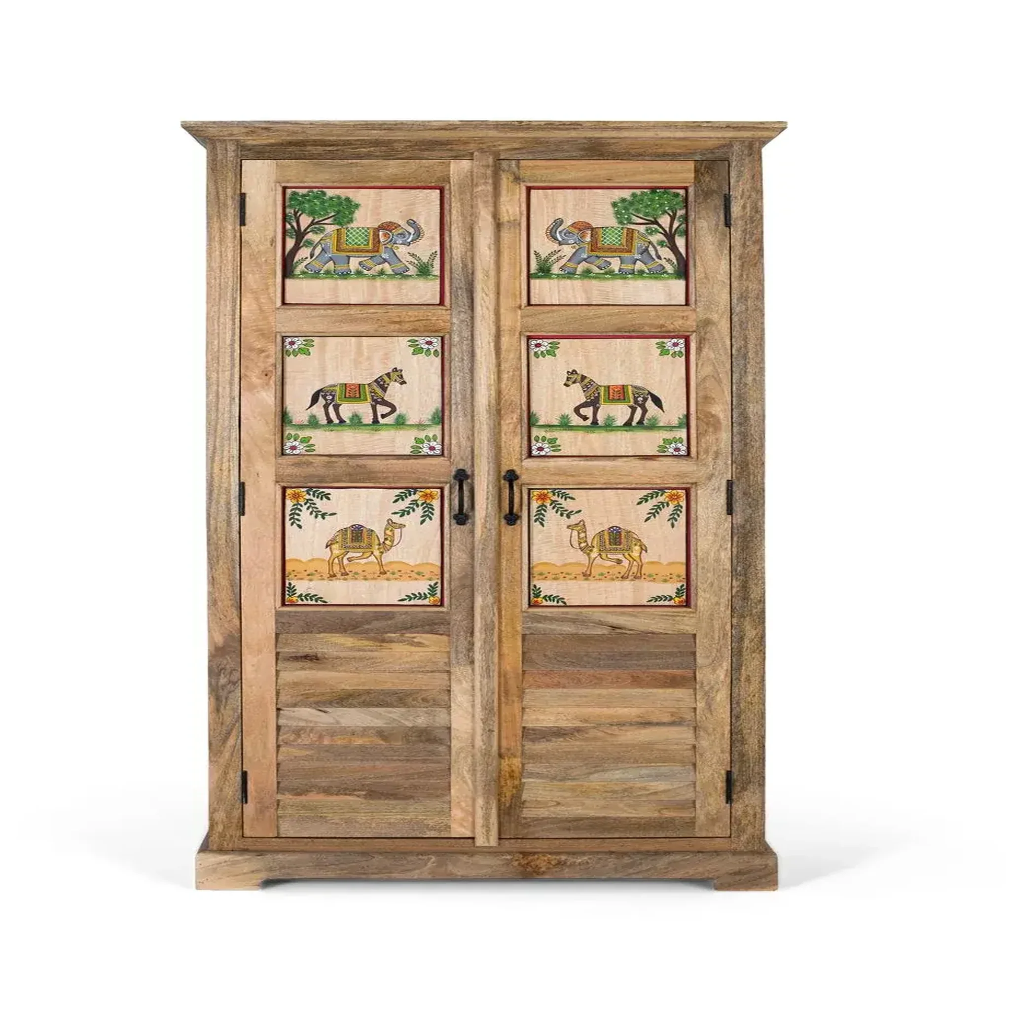 GINER Y COLOMER SL Armoire en bois de manguier 92cm style ethnique colonial