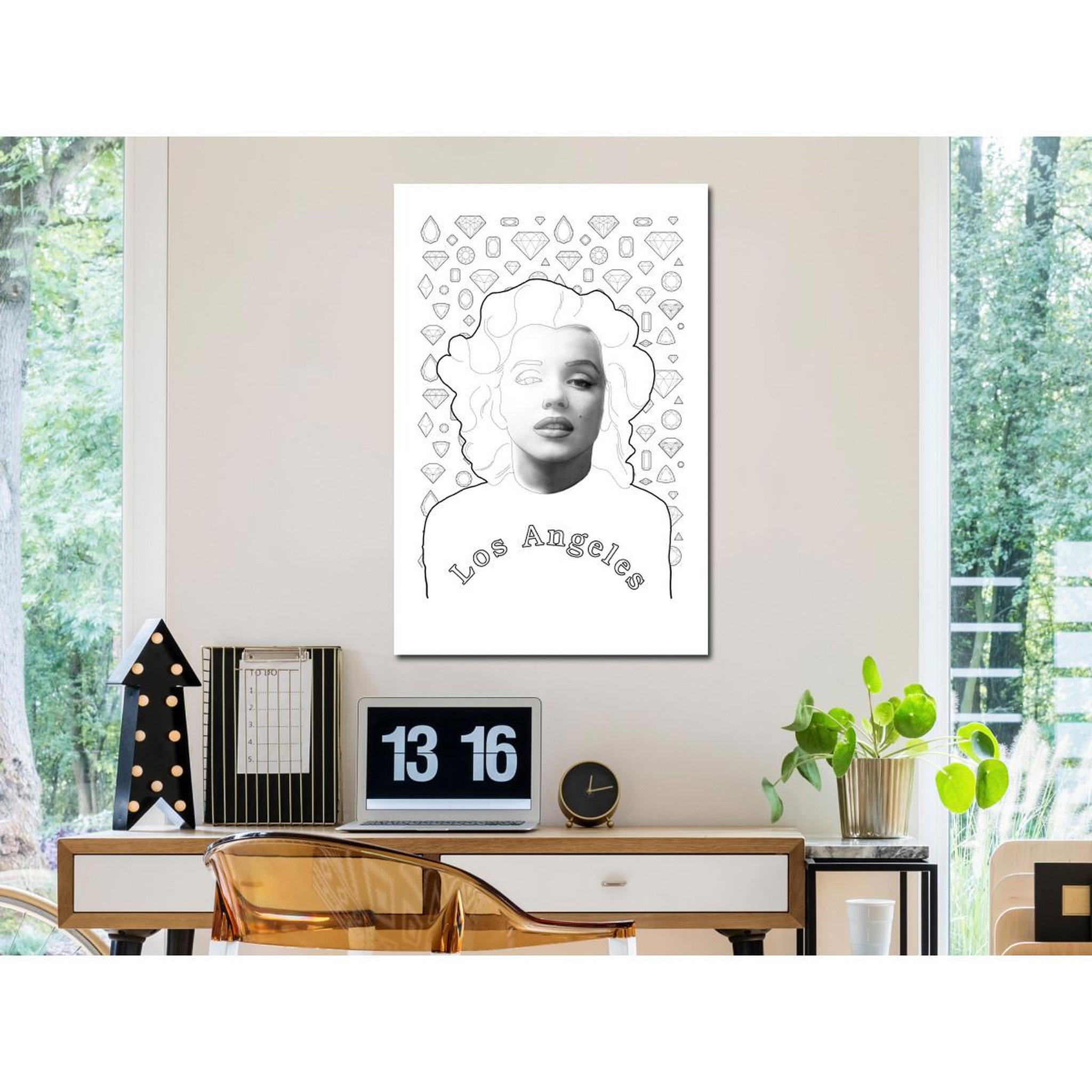 Voir la diapositive 2 : Paris Prix Tableau Imprimé  Marylin Monroe