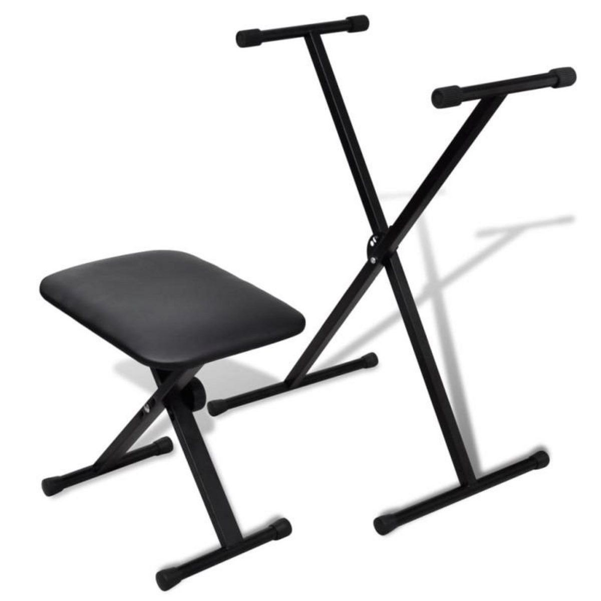 VIDAXL Ensemble de tabouret et support réglable de piano