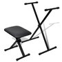 Voir la diapositive 1 : VIDAXL Ensemble de tabouret et support réglable de piano