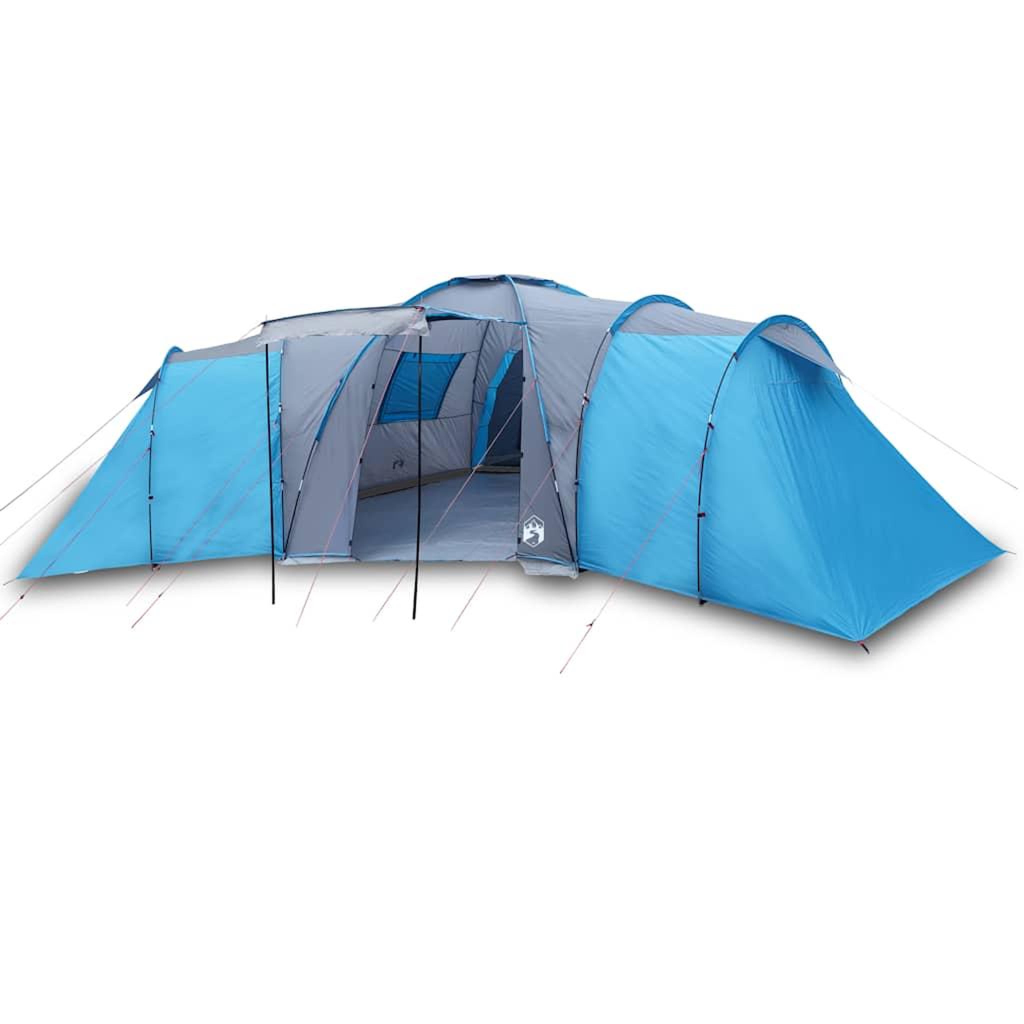 Voir la diapositive 2 : VIDAXL Tente familiale a dome 12 personnes bleu impermeable