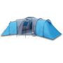 Voir la diapositive 2 : VIDAXL Tente familiale a dome 12 personnes bleu impermeable