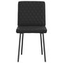 Voir la diapositive 4 : VIDAXL Chaises a manger lot de 6 noir similicuir