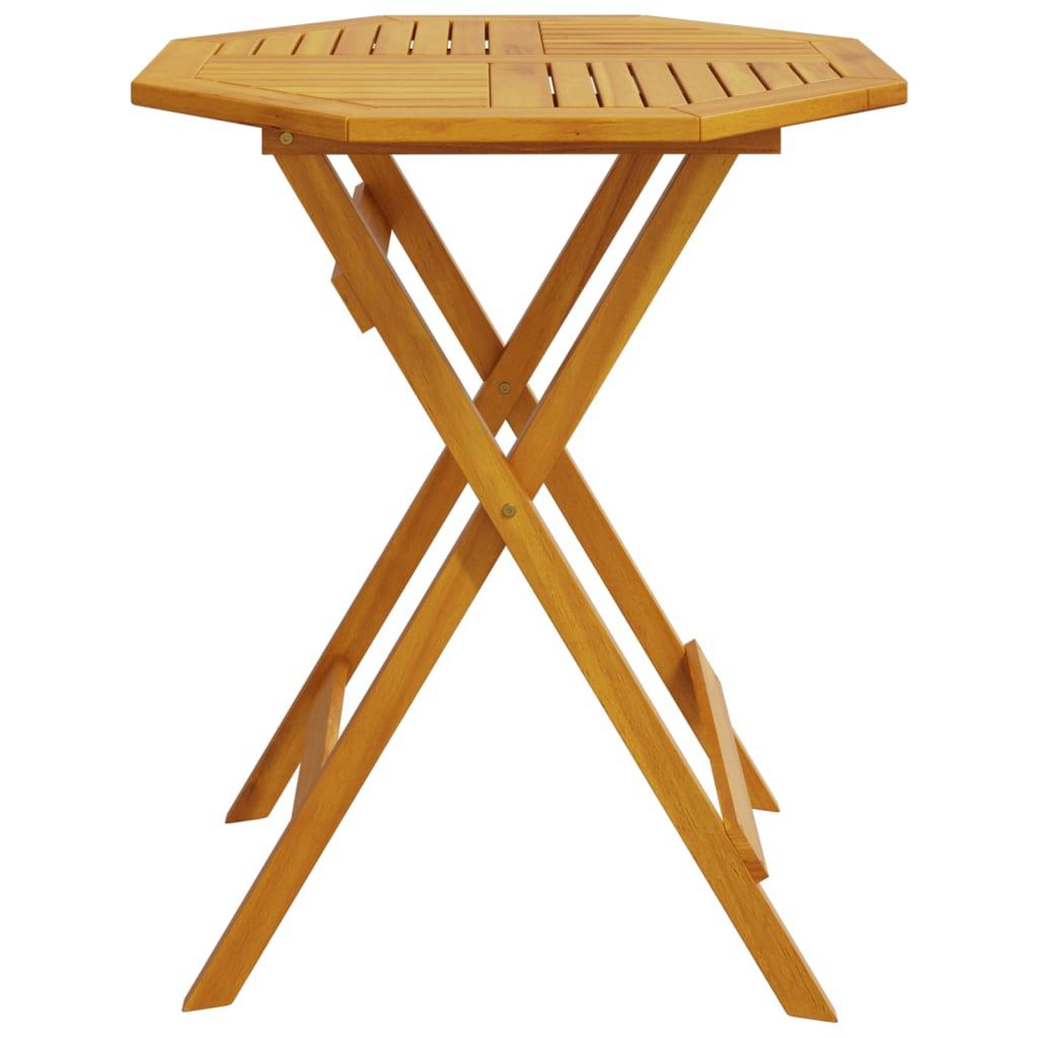 Voir la diapositive 5 : VIDAXL Table pliable de jardin Ø60x75 cm bois d'acacia massif