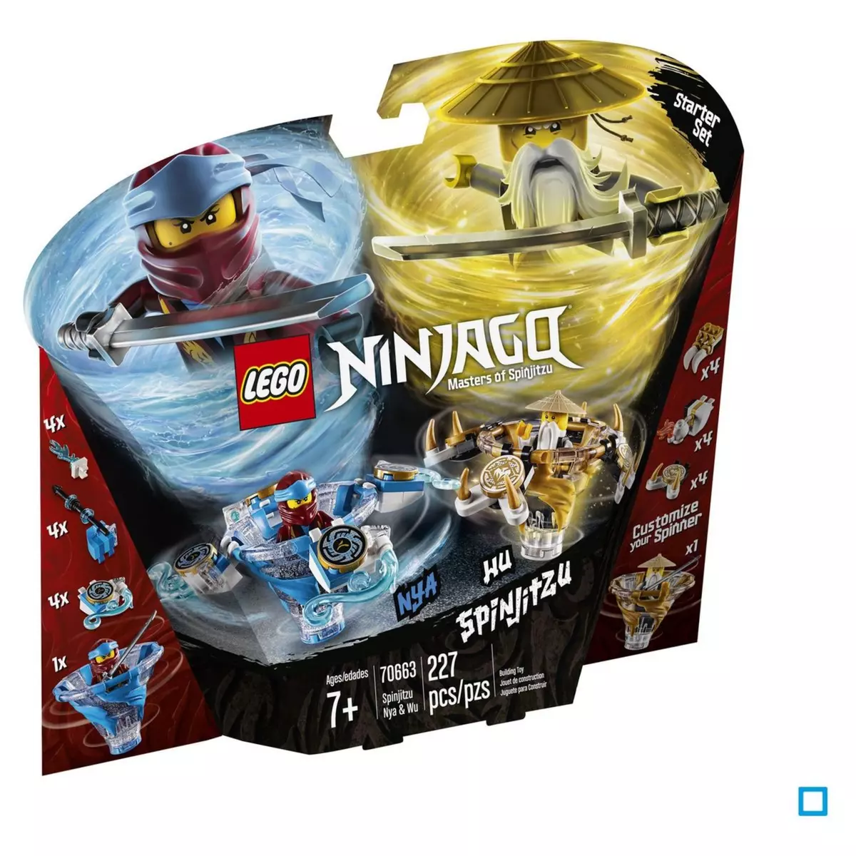 LEGO Ninjago 70663 - Toupies Spinjitzu Nya & Wu