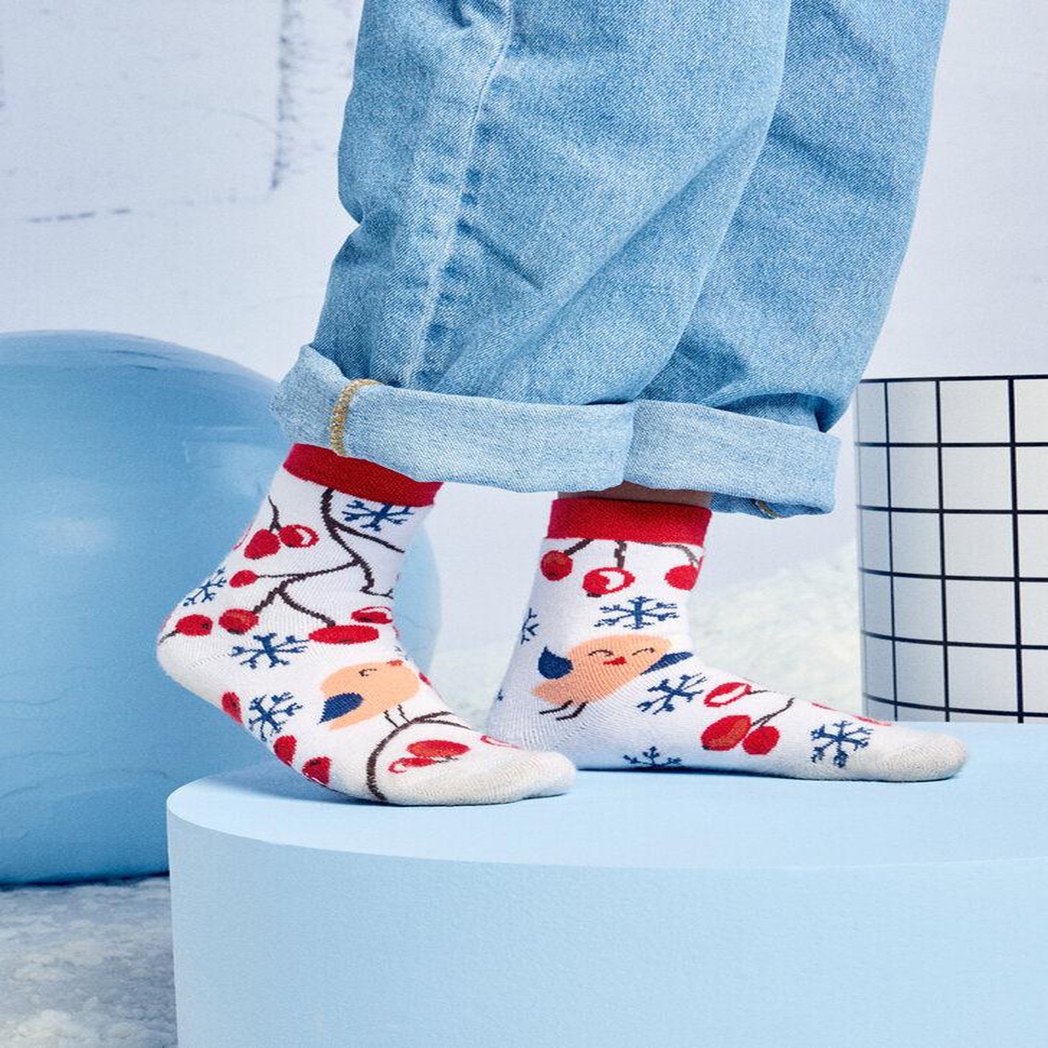 Voir la diapositive 2 : DEDOLES Chaussettes chaudes enfants baies d'hiver