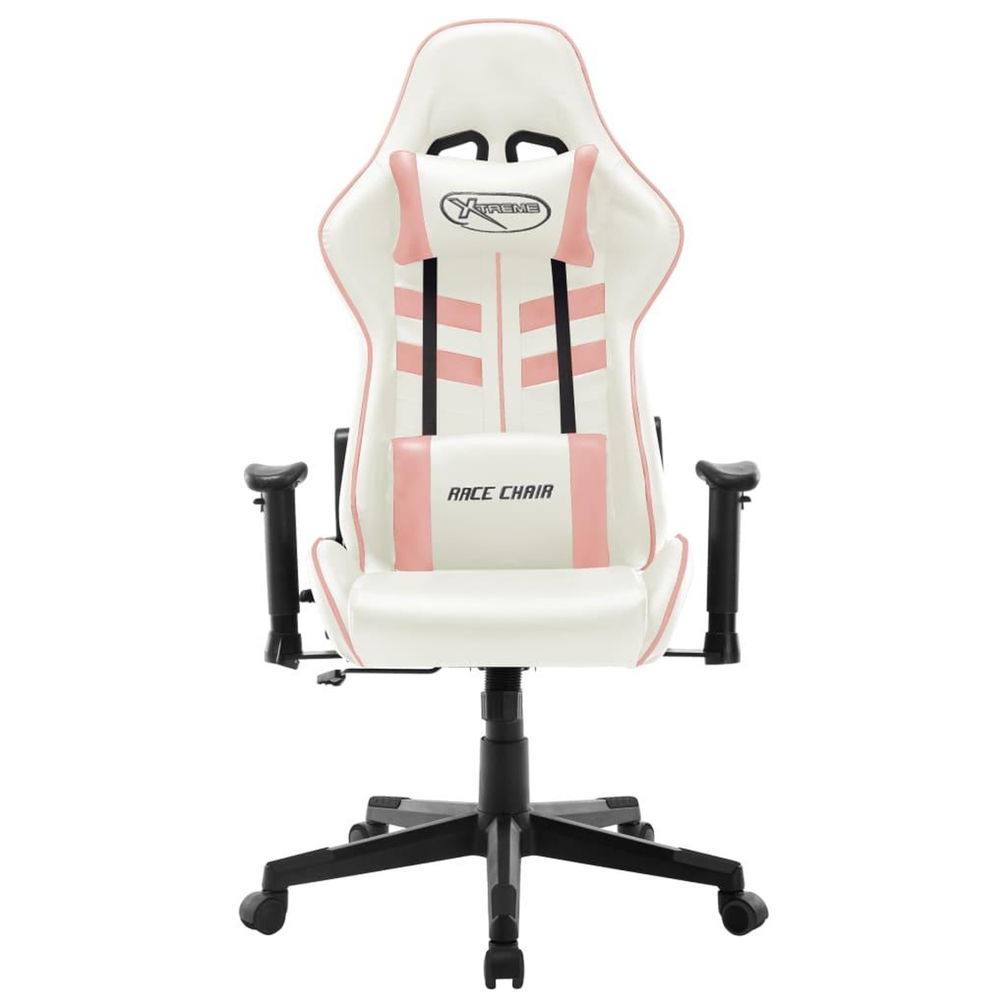 Voir la diapositive 2 : VIDAXL Chaise de jeu Blanc et rose Cuir artificiel