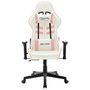 Voir la diapositive 2 : VIDAXL Chaise de jeu Blanc et rose Cuir artificiel