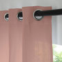 Voir la diapositive 2 : FUTURE HOME Rideau uni en gaze de coton oeillets à l'unité 140x260cm