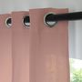 Voir la diapositive 2 : FUTURE HOME Rideau uni en gaze de coton oeillets à l'unité 140x260cm