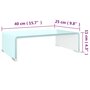 Voir la diapositive 6 : VIDAXL Meuble TV/Support pour moniteur 40x25x11 cm verre vert