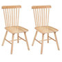Voir la diapositive 1 : ATMOSPHERA Lot de 2 Chaises en Bois  Isabel  87cm Naturel