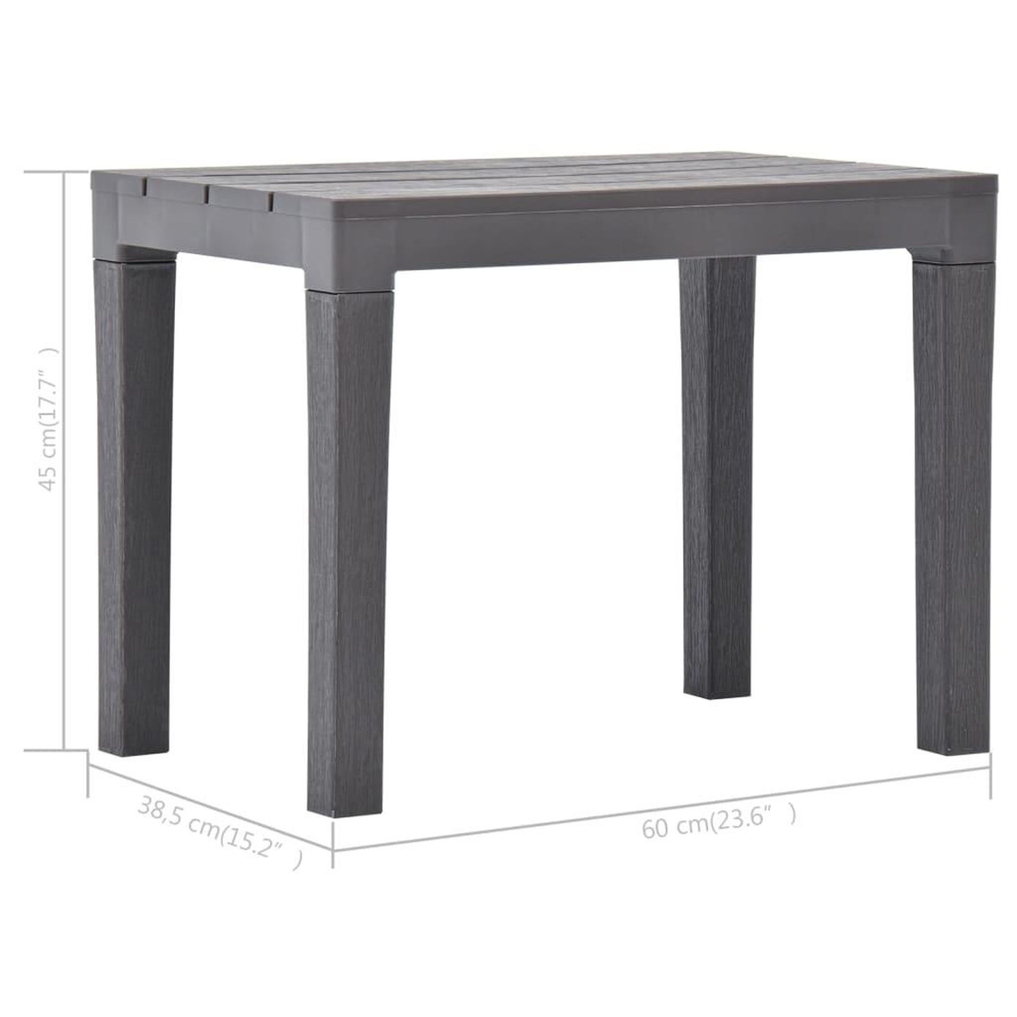 Voir la diapositive 6 : VIDAXL Bancs de jardin lot de 2 Moka Plastique