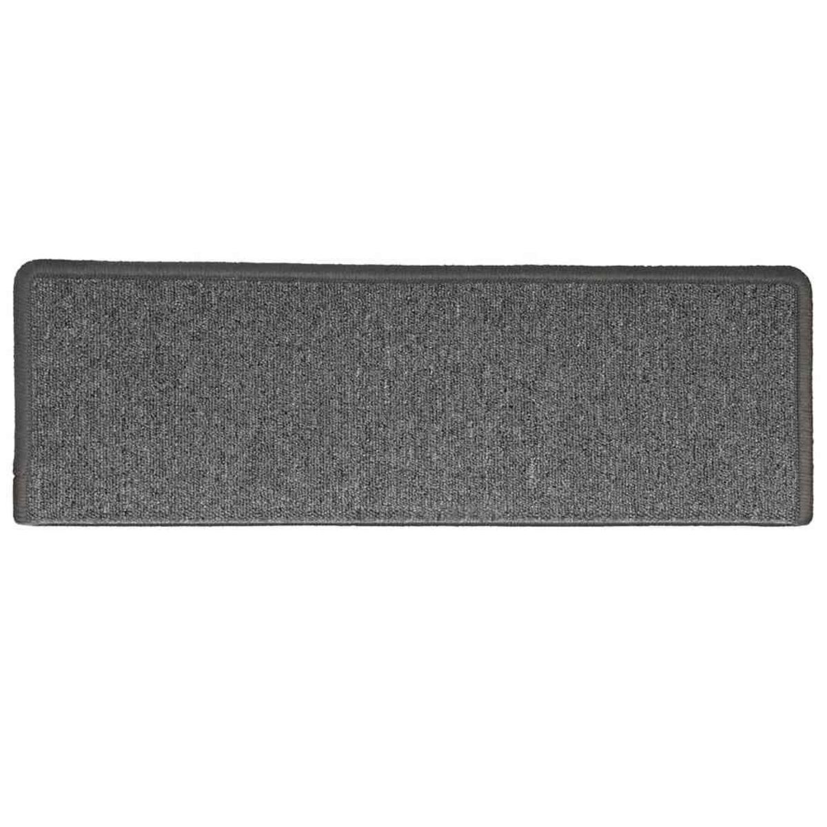 VIDAXL Tapis d'escalier 30 pcs 65x21x4 cm Gris fonce