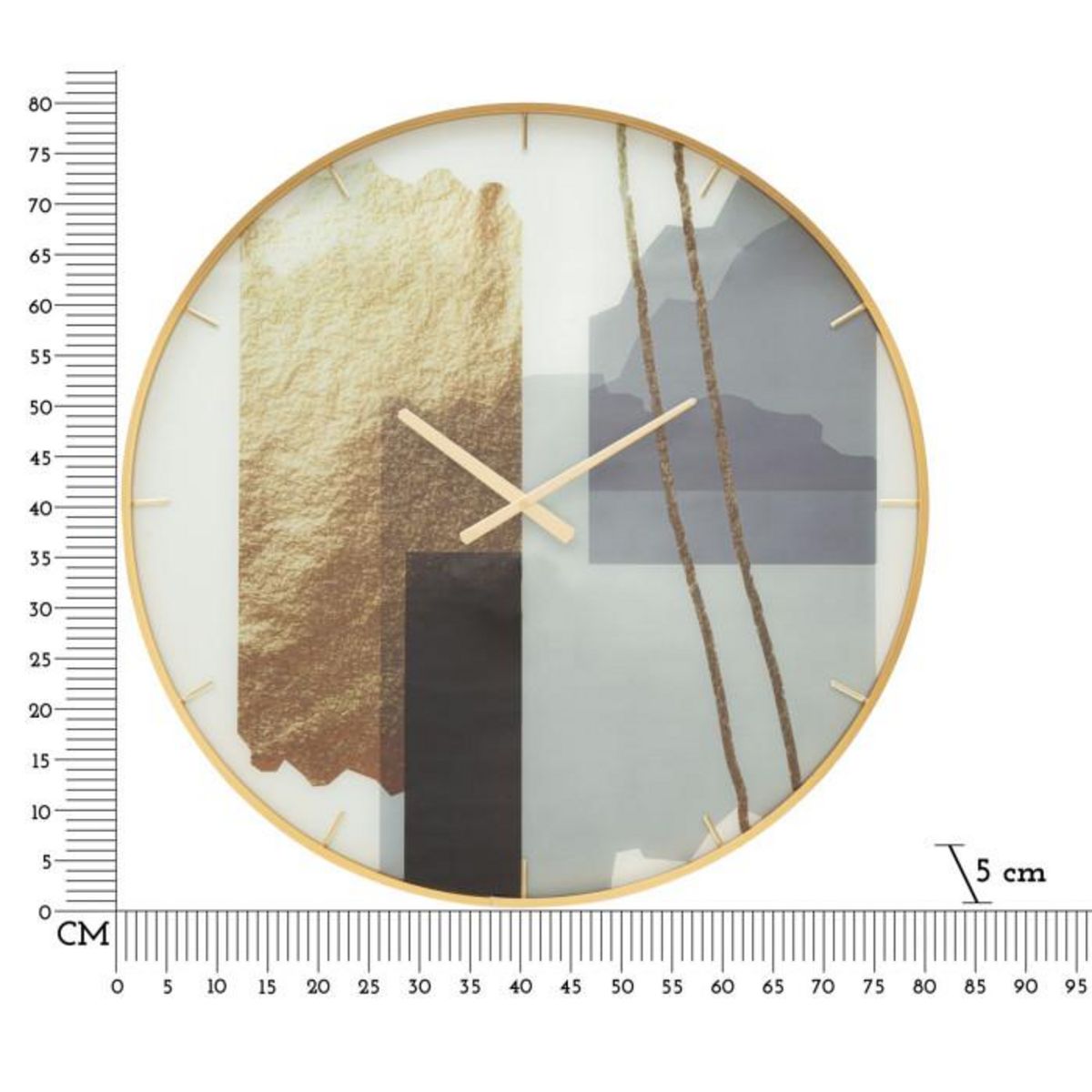 Paris Prix Horloge Murale en Verre  Motifs  80cm Multicolore