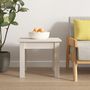Voir la diapositive 3 : VIDAXL Table basse Blanc 35x35x30 cm Bois massif de pin